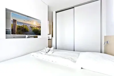 Ein Bett oder Betten in einem Zimmer der Unterkunft Alte Liebe, RA307