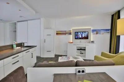 Küche/Küchenzeile in der Unterkunft Duhner Strandhus, S2