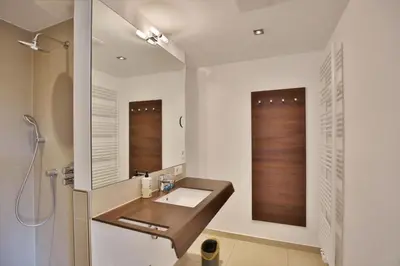 Ein Badezimmer in der Unterkunft Duhner Strandhus, S304