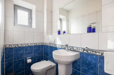 Ein Badezimmer in der Unterkunft Residenz am Yachthafen, RY27