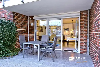 Ein Patio oder anderer Außenbereich in der Unterkunft Ruge Bries, RB1