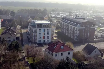 Das Gebäude in dem sich die Ferienwohnung befindet