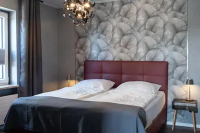 Ein Bett oder Betten in einem Zimmer der Unterkunft Apartment Deichblick