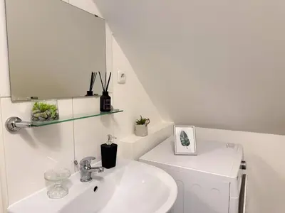 Ein Badezimmer in der Unterkunft Apartments Brunsbüttel