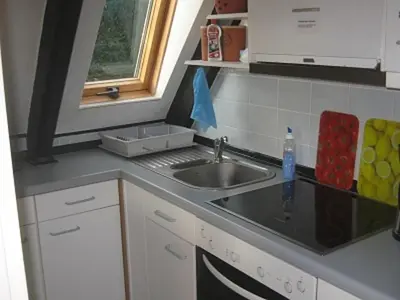 Küche/Küchenzeile in der Unterkunft Frische Brise