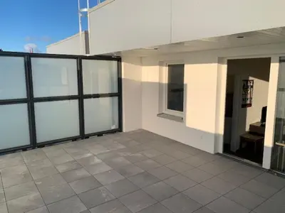 Ein Balkon oder eine Terrasse in der Unterkunft Haus Medemsand, Whg 223