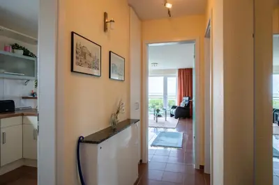 Küche/Küchenzeile in der Unterkunft Strandpalais, Whg 1