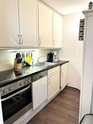 Küche/Küchenzeile in der Unterkunft Ferienwohnung De Keel