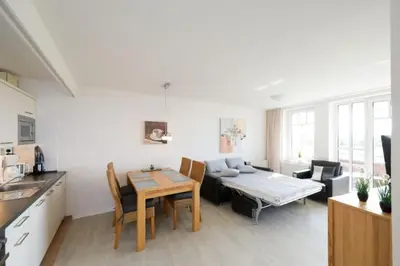 Ein Bett oder Betten in einem Zimmer der Unterkunft Ferienwohnung De Üützepogg
