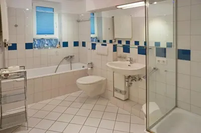 Ein Badezimmer in der Unterkunft Ferienwohnung De Draggen