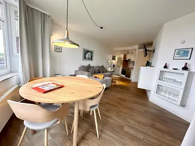 Küche/Küchenzeile in der Unterkunft Ferienwohnung De Krabb