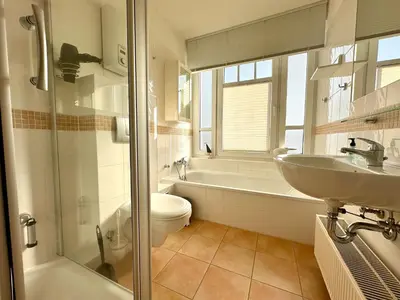 Ein Badezimmer in der Unterkunft Ferienwohnung De Drückdaal