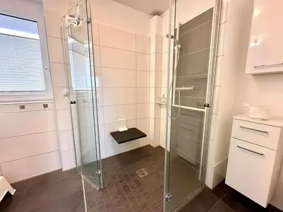Ein Badezimmer in der Unterkunft Ferienwohnung de Gleemfisk