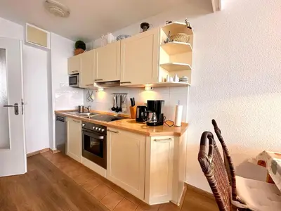 Küche/Küchenzeile in der Unterkunft Ferienwohnung De Grasviol