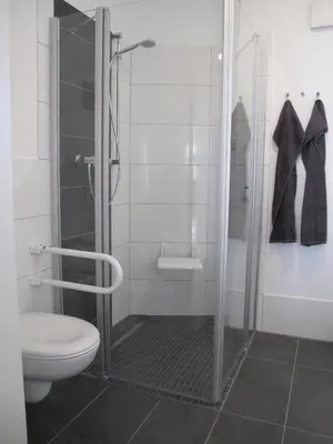 Ein Badezimmer in der Unterkunft Ferienwohnung De Haagebutten