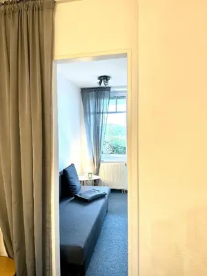 Ein Sitzbereich in der Unterkunft Ferienwohnung De Priel