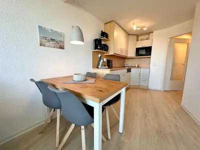 Küche/Küchenzeile in der Unterkunft Ferienwohnung De Duuv