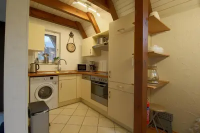 Küche/Küchenzeile in der Unterkunft SV2 Robbenplate 18 Ferienhaus Robbe