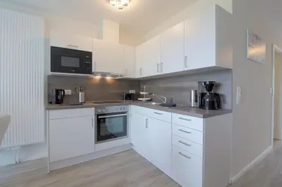 Küche/Küchenzeile in der Unterkunft KW4a Haus Leni