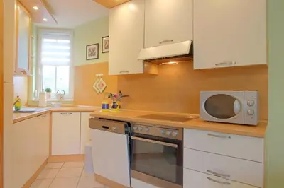 Küche/Küchenzeile in der Unterkunft LT 33 Bungalow Manu