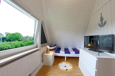 Ein Balkon oder eine Terrasse in der Unterkunft SR Knechtsand 2