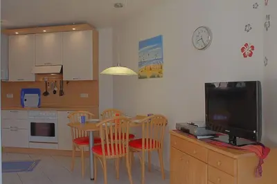 Küche/Küchenzeile in der Unterkunft LT 33a Bungalow Max