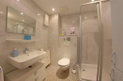 Ein Badezimmer in der Unterkunft FeWo 07 - Haus Amrum