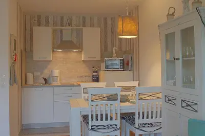 Küche/Küchenzeile in der Unterkunft Haus Amrum WE 10