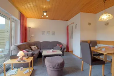 Ein Sitzbereich in der Unterkunft SW6 Haus Wittsand