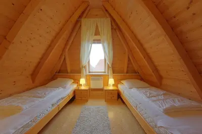Ein Bett oder Betten in einem Zimmer der Unterkunft SV3 Westertill 2