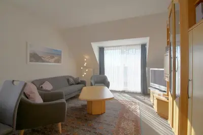 Ein Sitzbereich in der Unterkunft KD2-07 Schiffsjunge