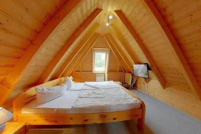 Ein Bett oder Betten in einem Zimmer der Unterkunft SV2 Westertill 12