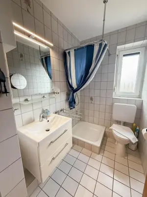Ein Badezimmer in der Unterkunft Haus Nordseeblick Wohnung 50 Julia