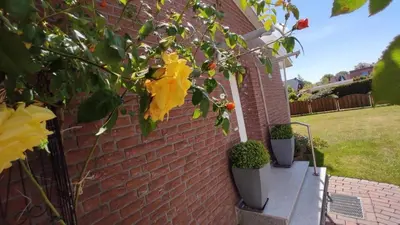 Ein Garten an der Unterkunft Dat Hus