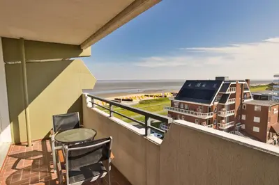 Ein Balkon oder eine Terrasse in der Unterkunft Panoramahaus, App 79
