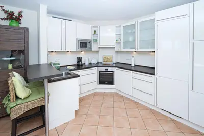 Küche/Küchenzeile in der Unterkunft Strandpalais, FeWo SP104