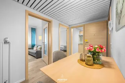 Ein Bett oder Betten in einem Zimmer der Unterkunft Ferienwohnung Sylt Büsum