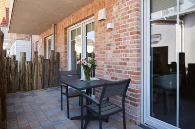 Ein Patio oder anderer Außenbereich in der Unterkunft Kattegat Apartment 01