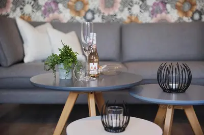 Ein Sitzbereich in der Unterkunft Kattegat Apartment 01