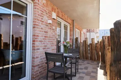 Ein Balkon oder eine Terrasse in der Unterkunft Kattegat Apartment 02