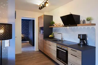 Küche/Küchenzeile in der Unterkunft Kattegat Apartment 04