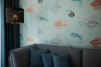 Ein Sitzbereich in der Unterkunft Kattegat Apartment 05