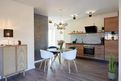 Küche/Küchenzeile in der Unterkunft Kattegat Apartment 06