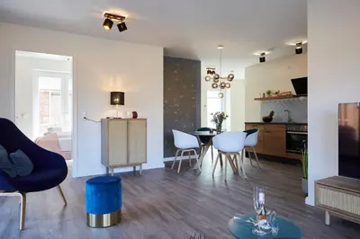 Küche/Küchenzeile in der Unterkunft Kattegat Apartment 06