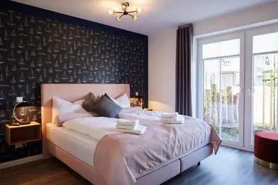 Ein Bett oder Betten in einem Zimmer der Unterkunft Kattegat Apartment 06