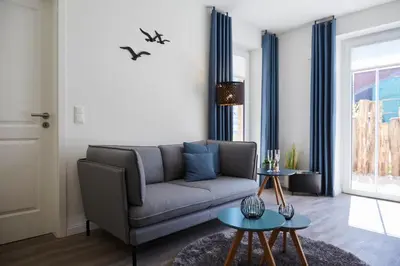 Ein Sitzbereich in der Unterkunft Kattegat Apartment 10