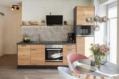 Küche/Küchenzeile in der Unterkunft Kattegat Apartment 11