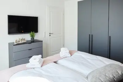 Ein Bett oder Betten in einem Zimmer der Unterkunft Kattegat Apartment 11
