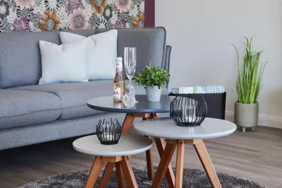Ein Sitzbereich in der Unterkunft Kattegat Apartment 12