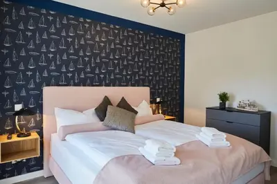 Ein Bett oder Betten in einem Zimmer der Unterkunft Kattegat Apartment 18